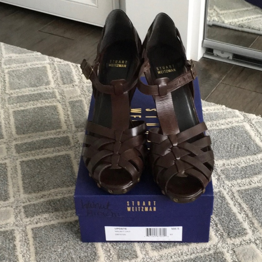 Stuart Weitzman Walnut Hirachi Shoes